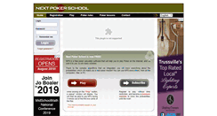Desktop Screenshot of nextpokerschool.com