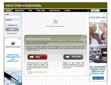 Tablet Screenshot of nextpokerschool.com